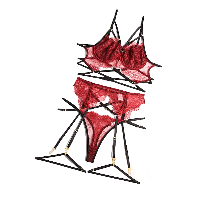 New Lace Sexy Lingerie Transpa - огляд і ціна Lace Bralette Set