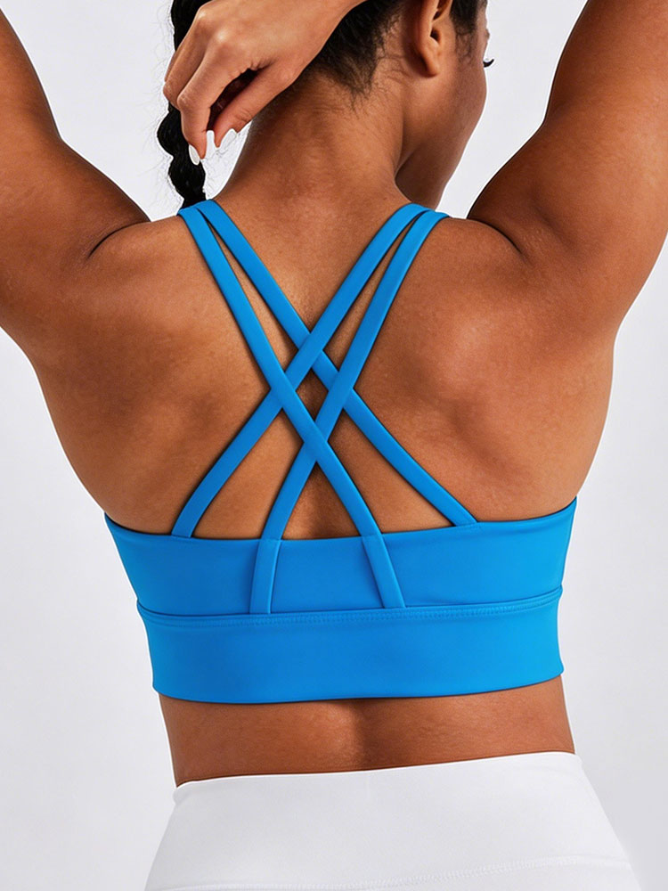 New Women's Solid Color High I - огляд і ціна Sports Bra Racerback