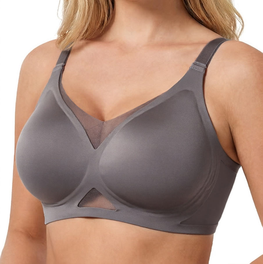 Women's Seamless Wire-Free Bra - огляд і ціна Sheer Mesh Bra