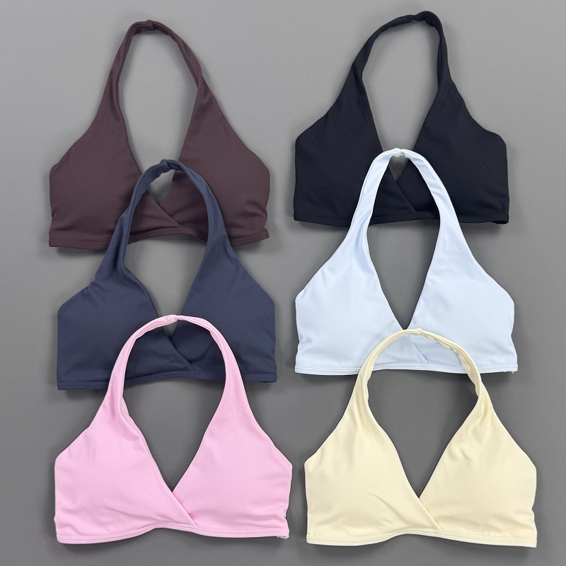 Gym Top Women Halter Neck Spor - огляд і ціна Sports Bra Racerback