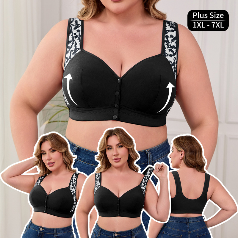 XL-7XL Plus Size Front Buckle  - огляд і ціна Wirefree Bra Comfort