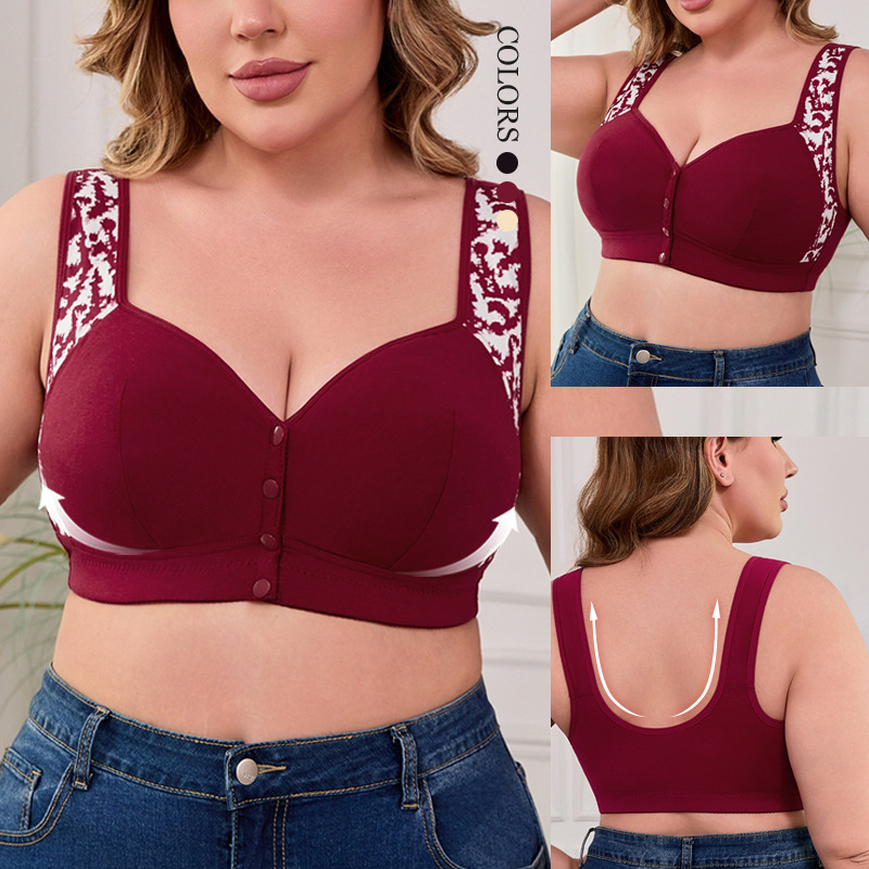 XL-7XL Plus Size Front Buckle  - огляд і ціна Wirefree Bra Comfort